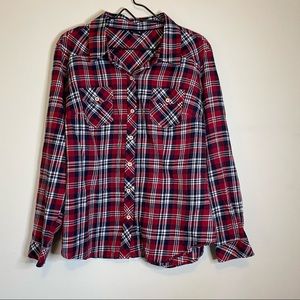 ✨torrid long sleeve plaid flannel top✨